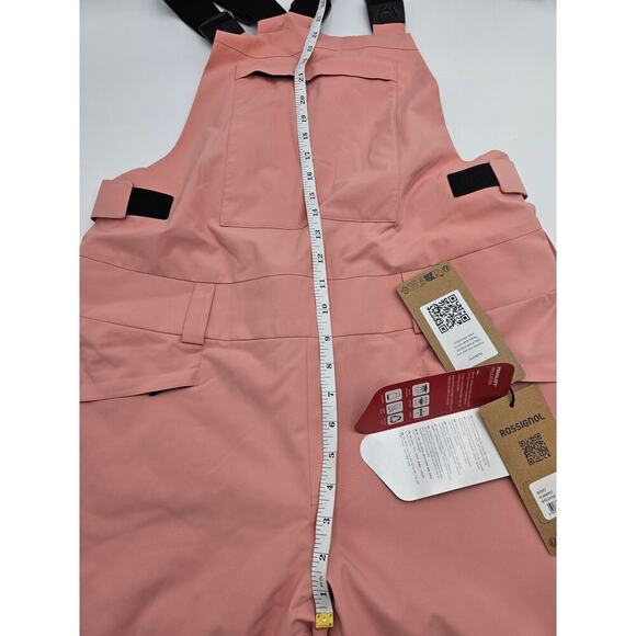Rossignol Women's L Cooper Pink Relaxed Bib w/Matching Staci Pearly Jacket NWT - Picture 11 of 16